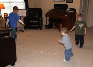 Alphabet Musical Chairs (or cards)