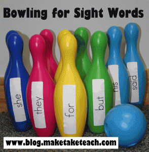 Bowling for Sight Words