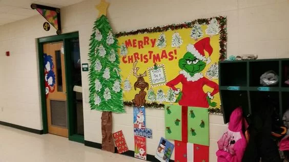 The Grinch's Change of Heart Bulletin Board