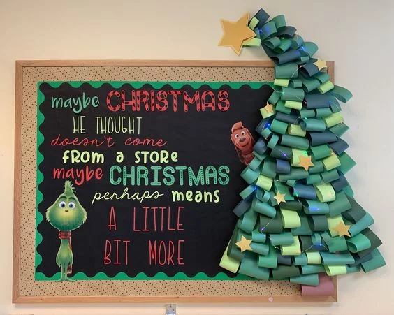 Christmas Means A Little Bit More Bulletin Board