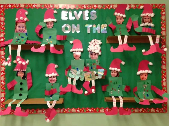 Elves On the Shelf Bulletin Board