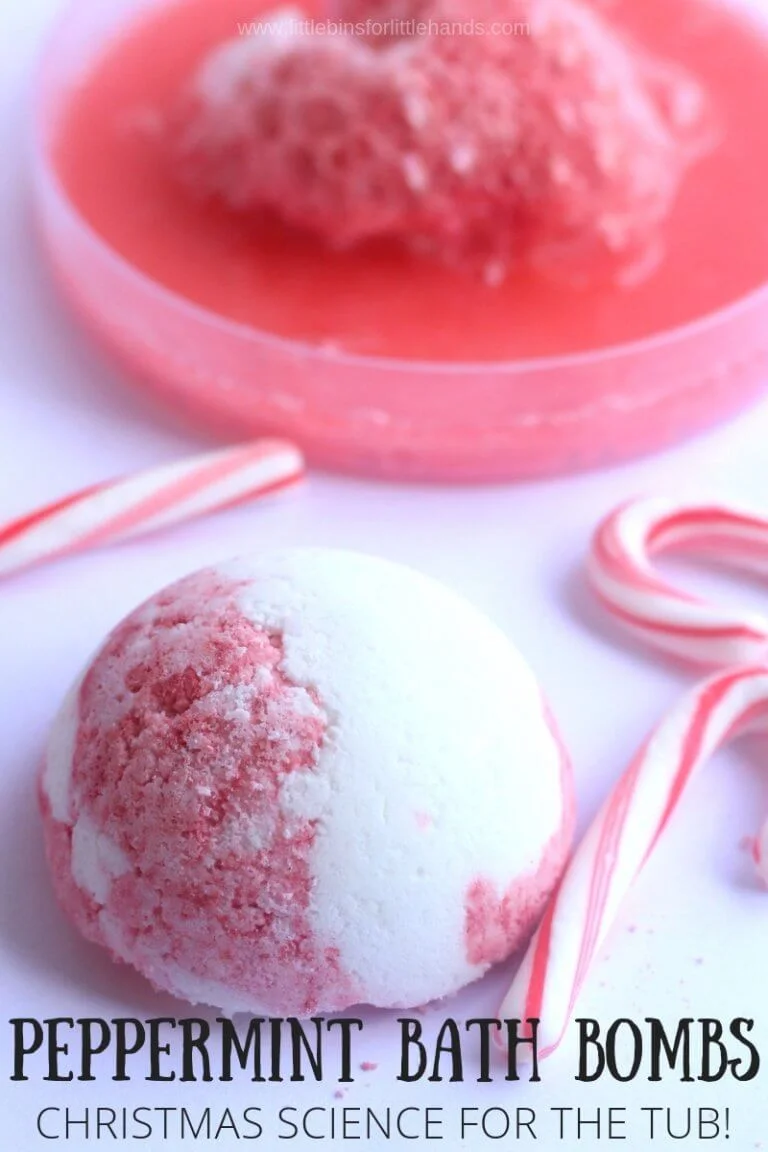 Candy Cane Christmas Bath Bombs