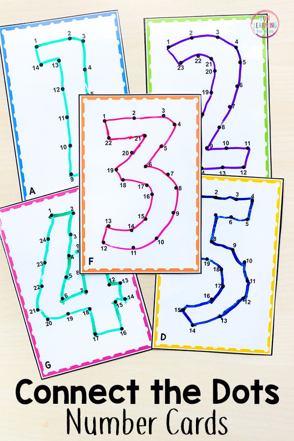 Using Connect the Dots Printables to Teach Numbers