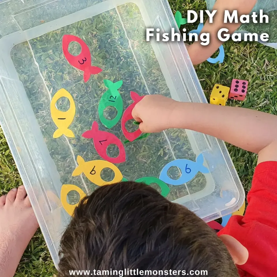 Easy DIY Math Fishing Game