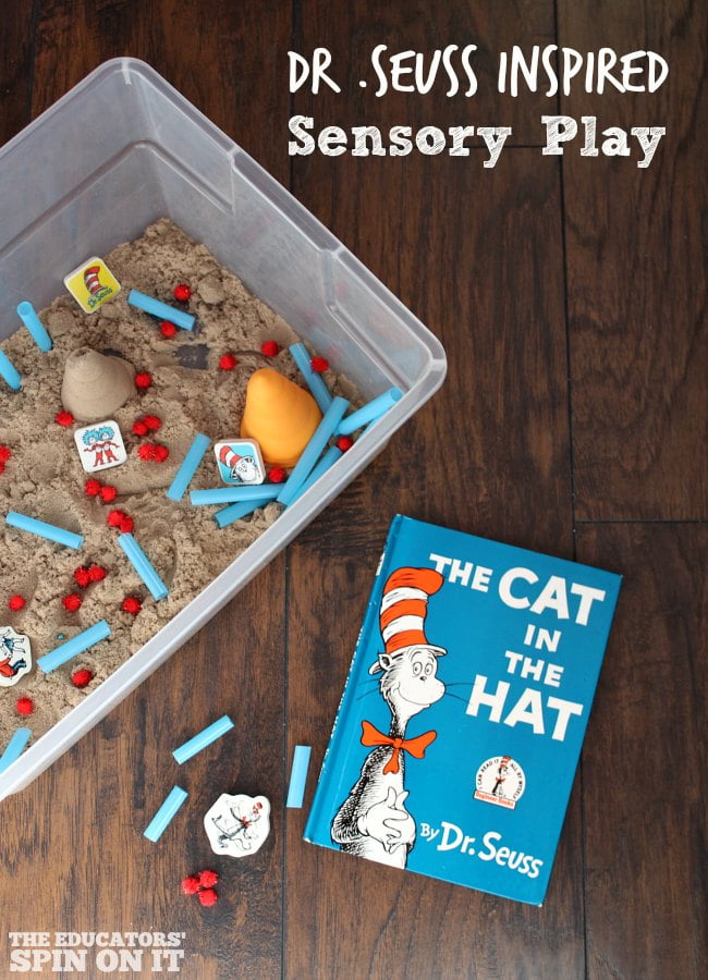 Dr. Seuss Sensory Play with Kinetic Sand Activity