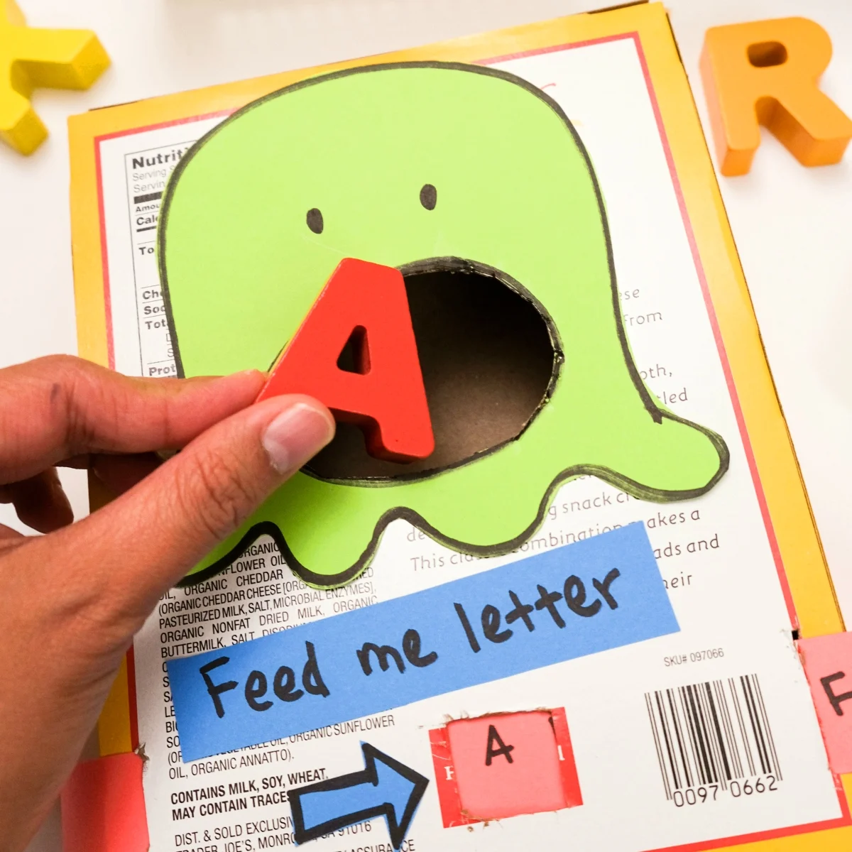 Feed the Monster Preschool Letter Matching Activity