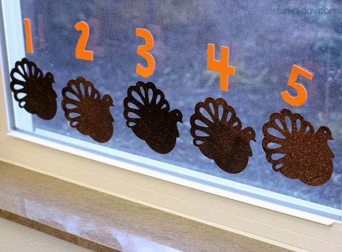 Thanksgiving Math with Foam Turkeys