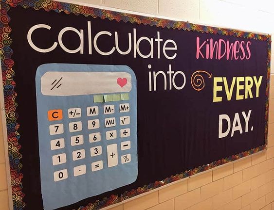 "Calculate Kindness into Everyday" Bulletin Board