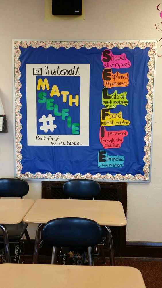 Instamath Selfie Bulletin Board