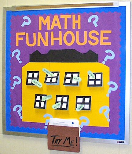 Math Fun House Bulletin Board