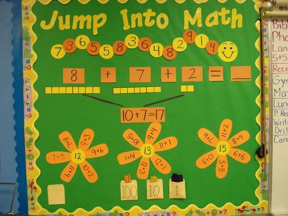 Jump Into Math Bulletin Board