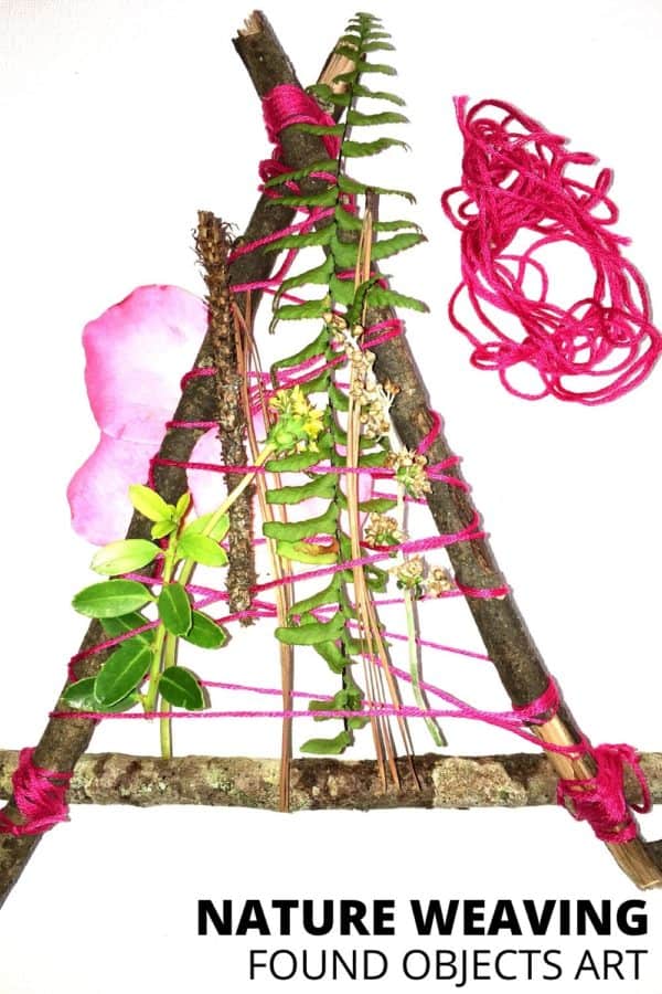 Nature Weaving with Found Object Art