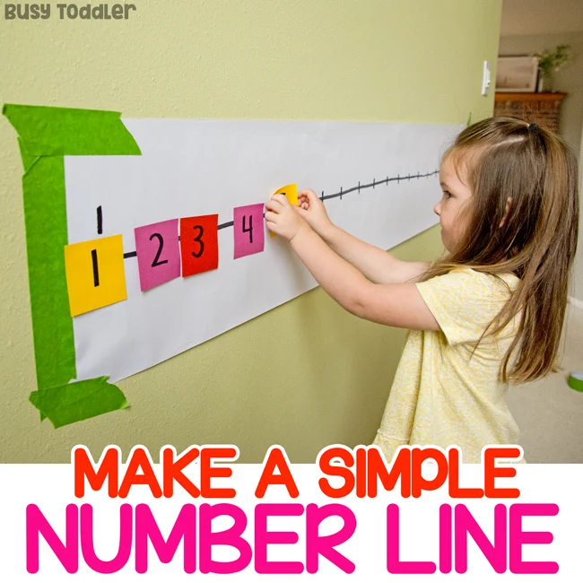 Post-It Number Line Math Activity