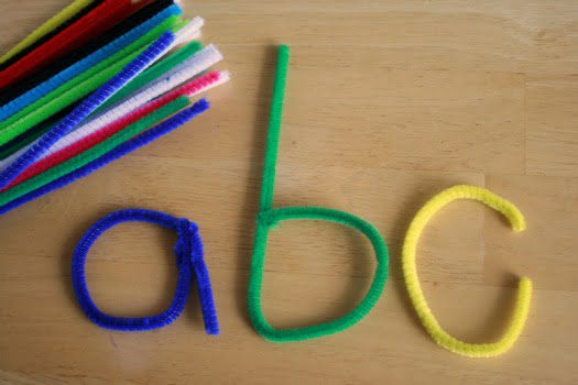 Learning Letters with Pipe Cleaners