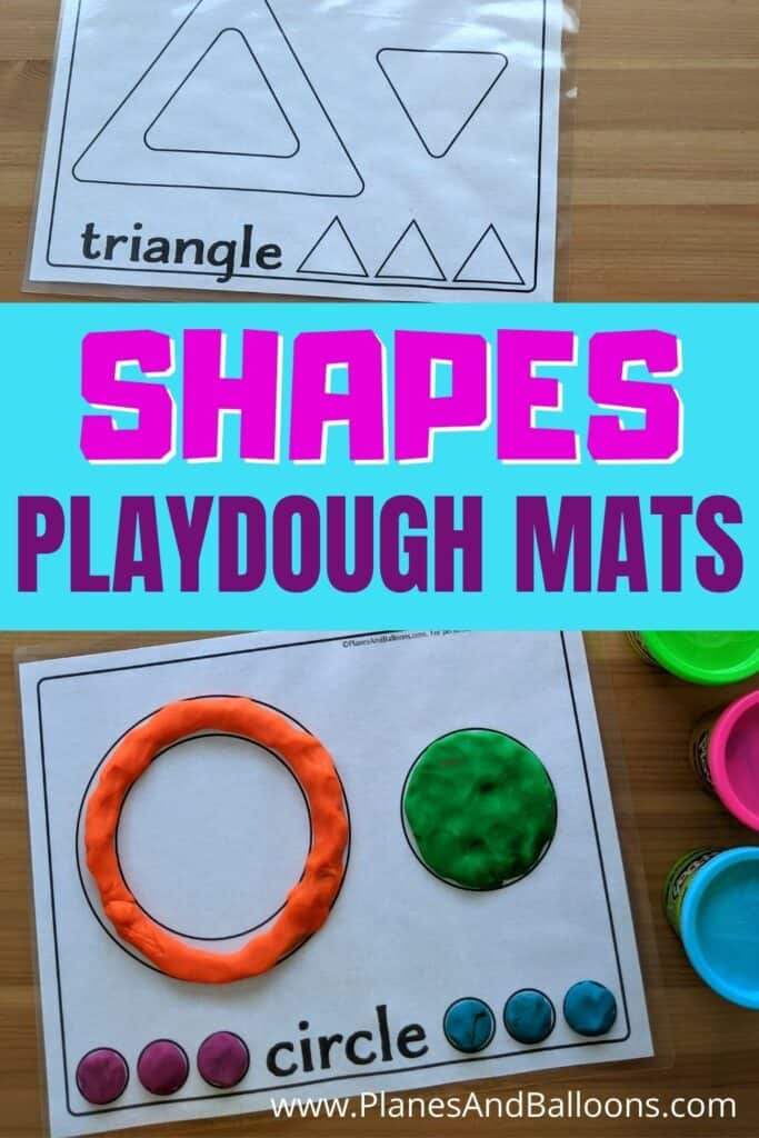 Shape Playdough Mats