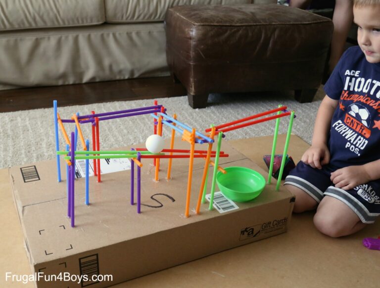 Build a Straw Roller Coaster