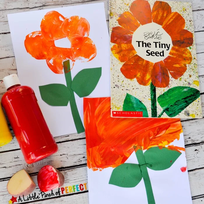 Flower Potato Stamping Craft