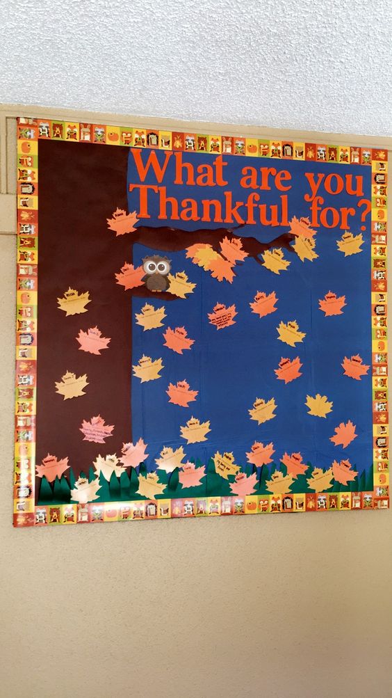 "What Are You Thankful For?" Bulletin Board