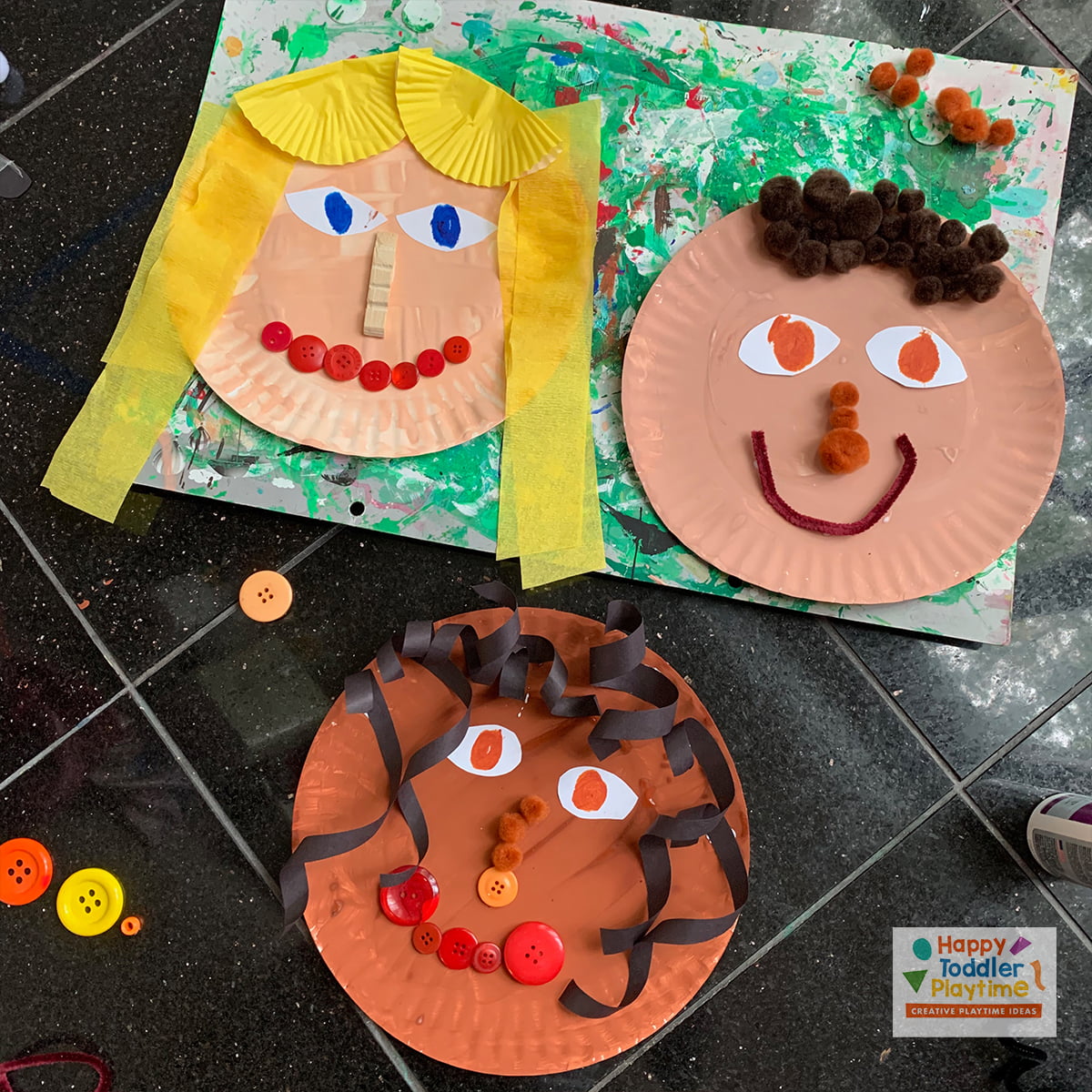 Paper Plate Self Portrait Craft