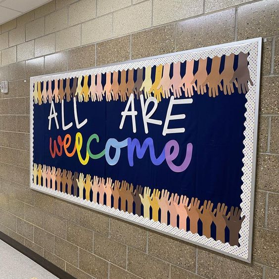 "All Are Welcome" Bulletin Board