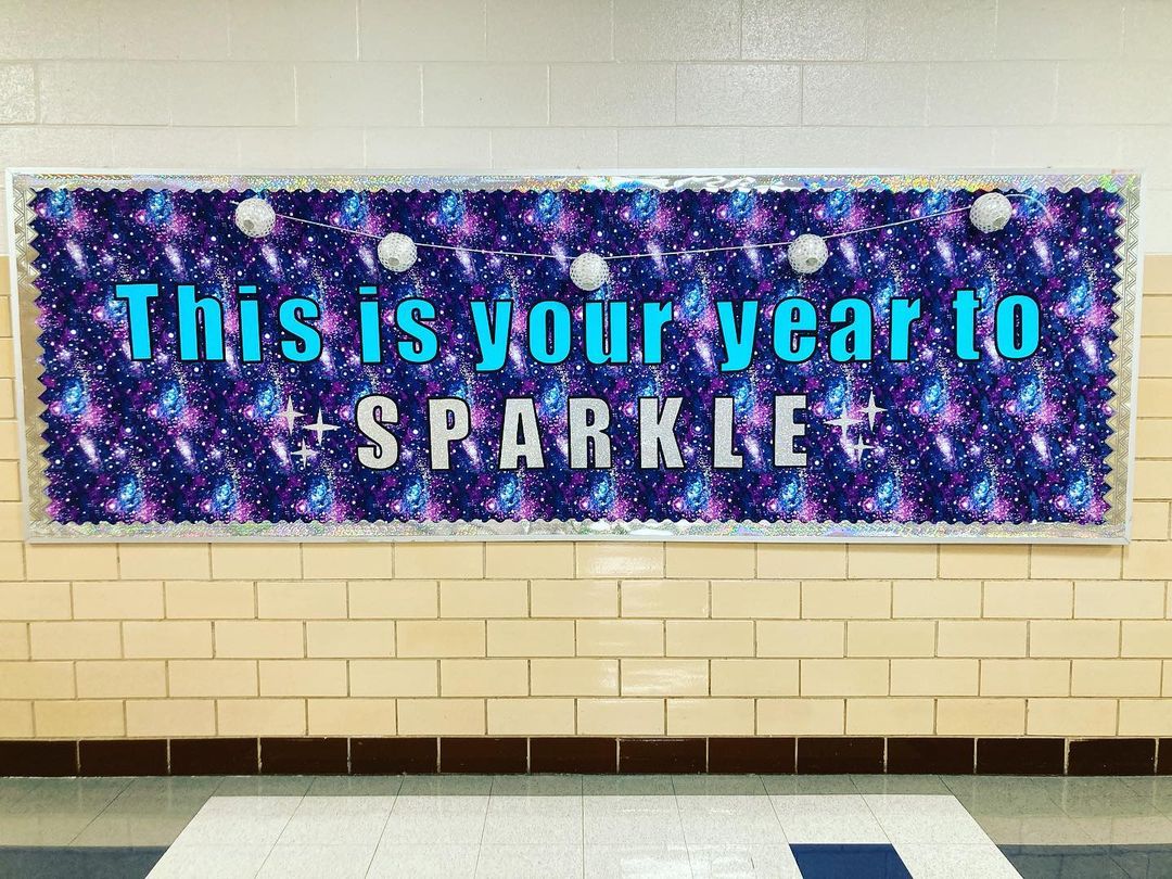 "This Is Your Year to Sparkle!" Bulletin Board