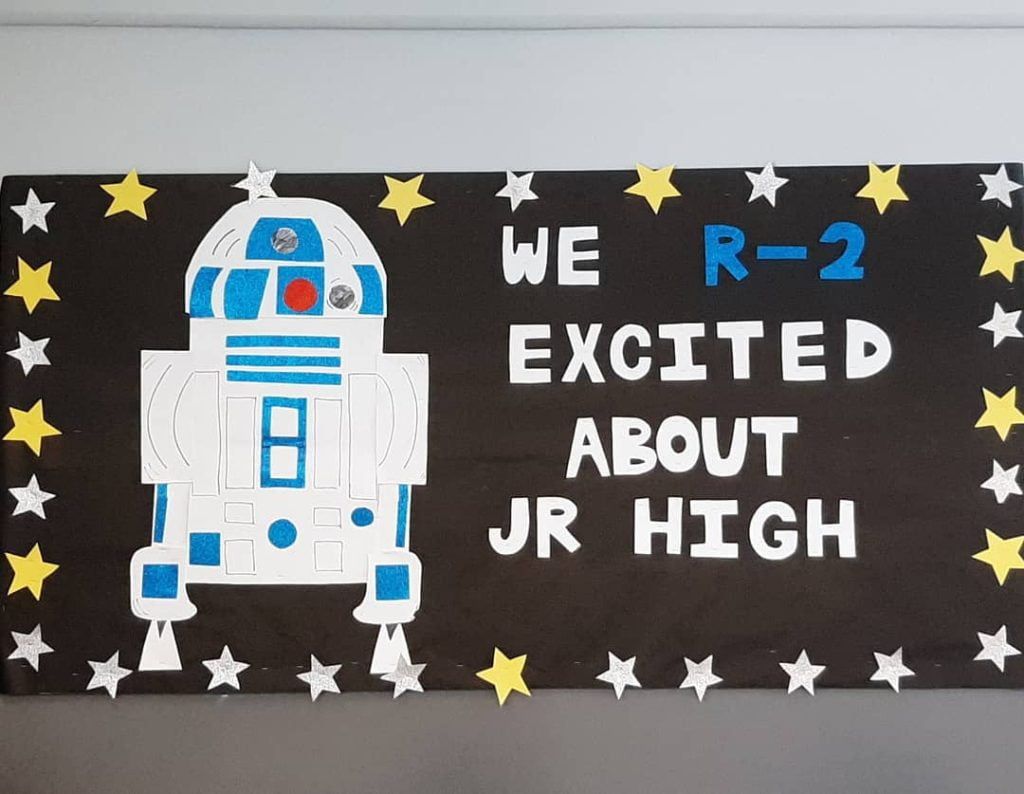 R2-D2 of Star Wars Themed Bulletin Board