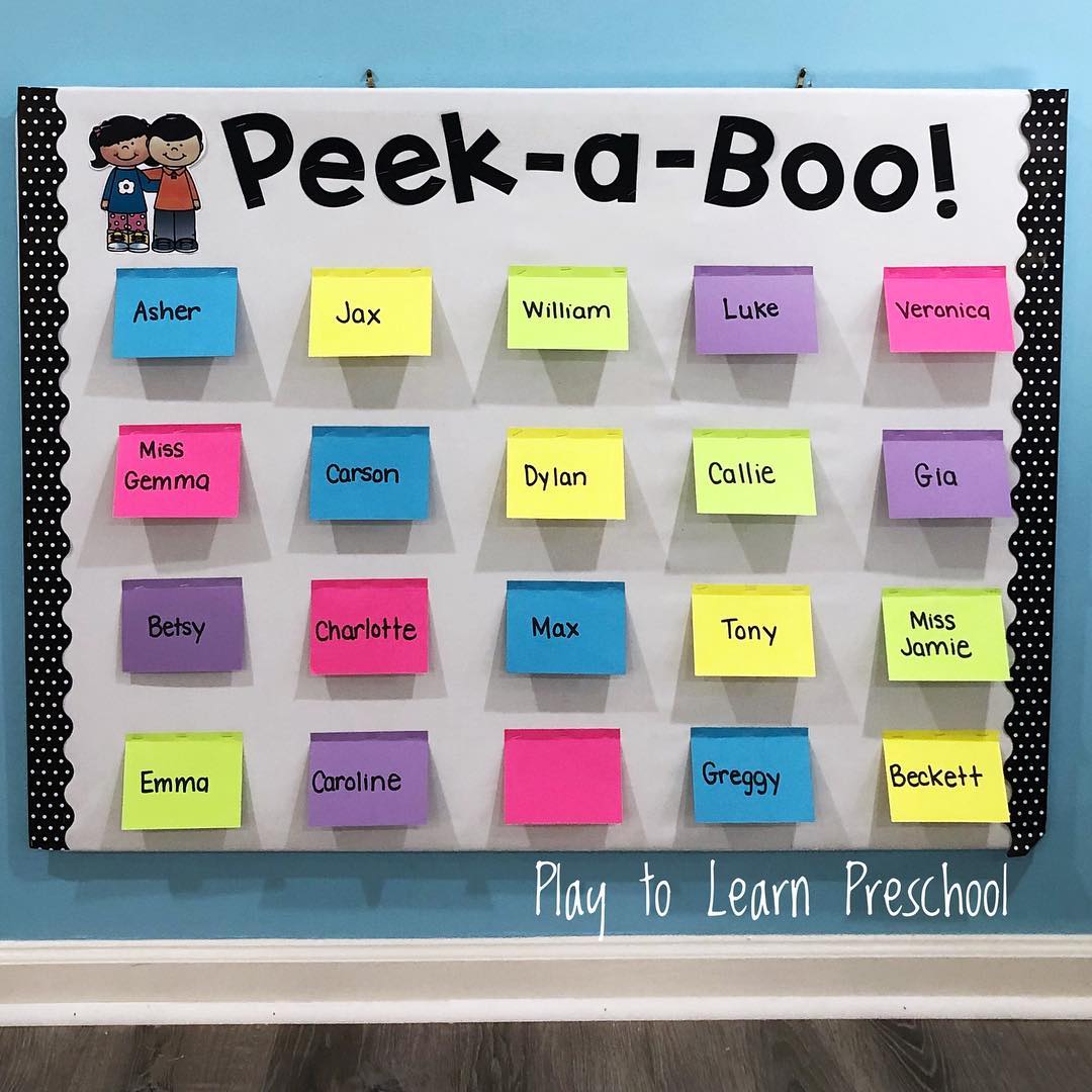 "Peek A Boo" Bulletin Board