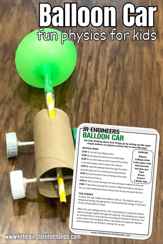 Make A Balloon Powered Car