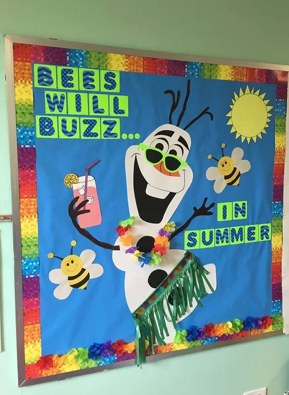 "Bees Will Buzz in Summer" Bulletin Board