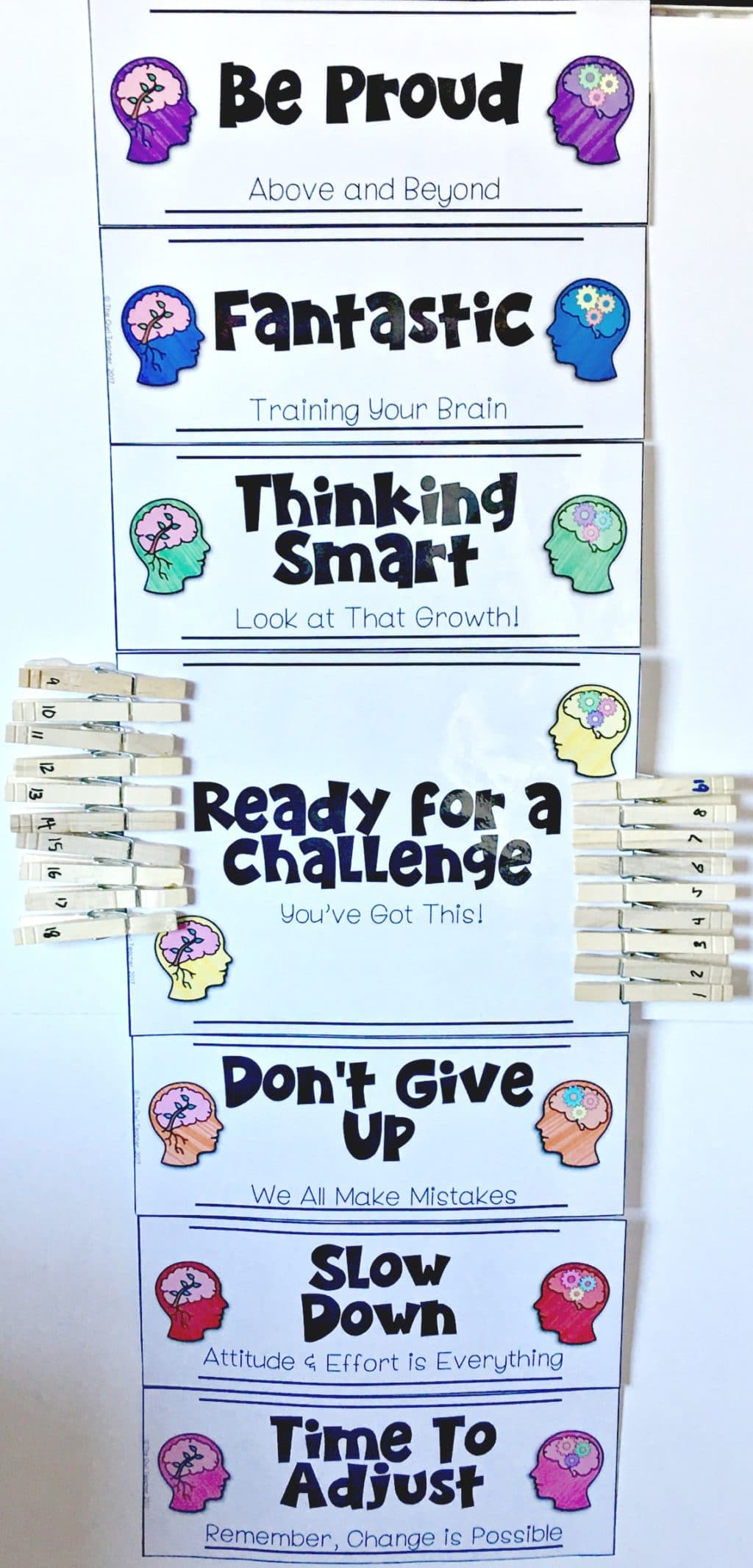 Growth Mindset Clip Chart