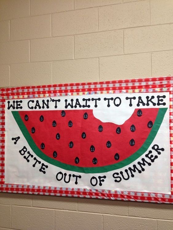 "Bite Out of Summer" Bulletin Board