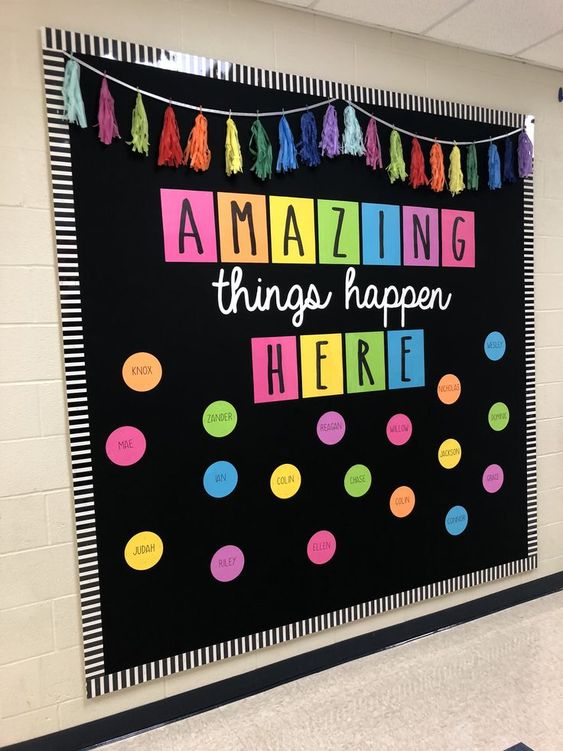 "Amazing Things Happens Here" Bulletin Board