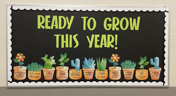 "Ready To Grow This Year" Bulletin Board