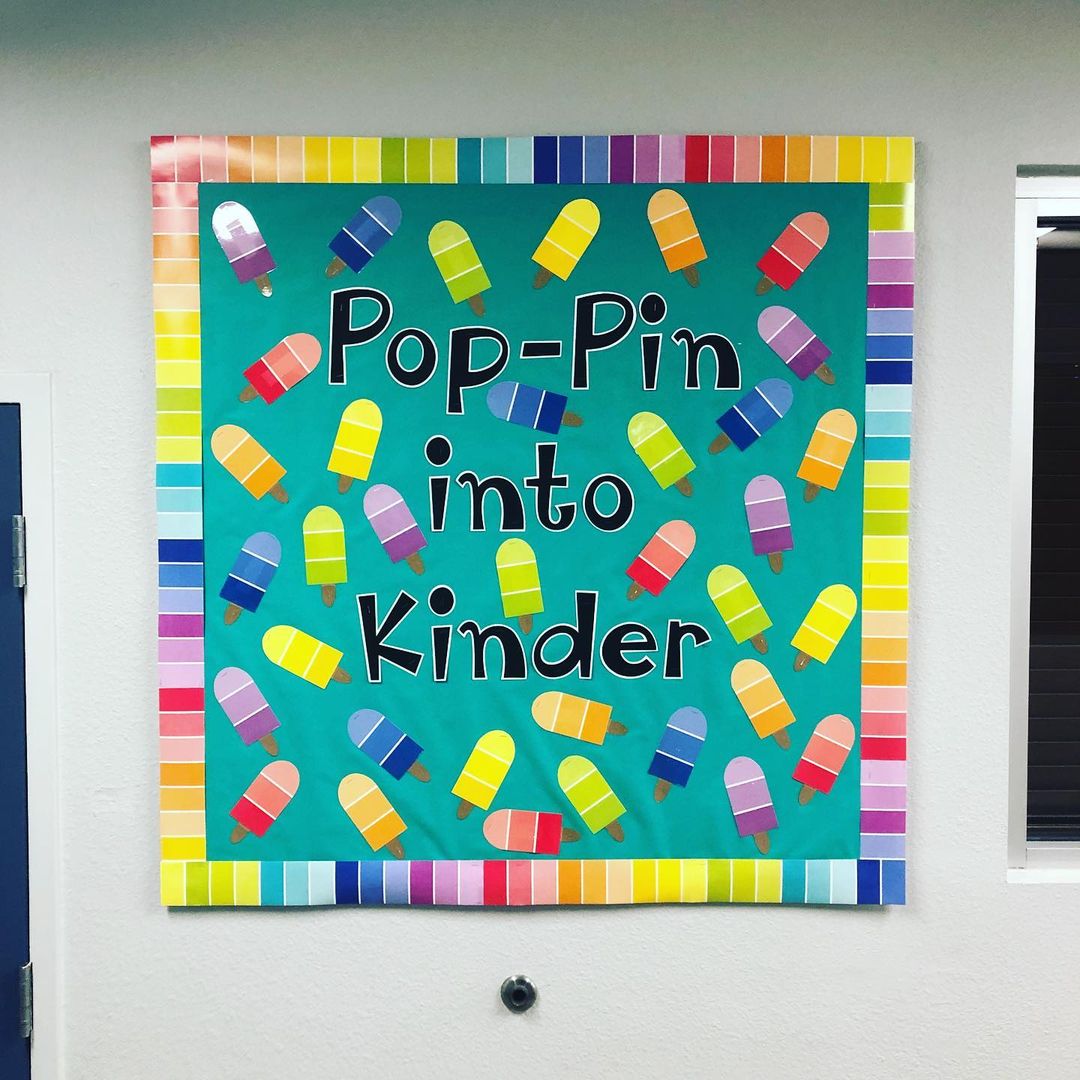 Popsicles Themed Bulletin Board