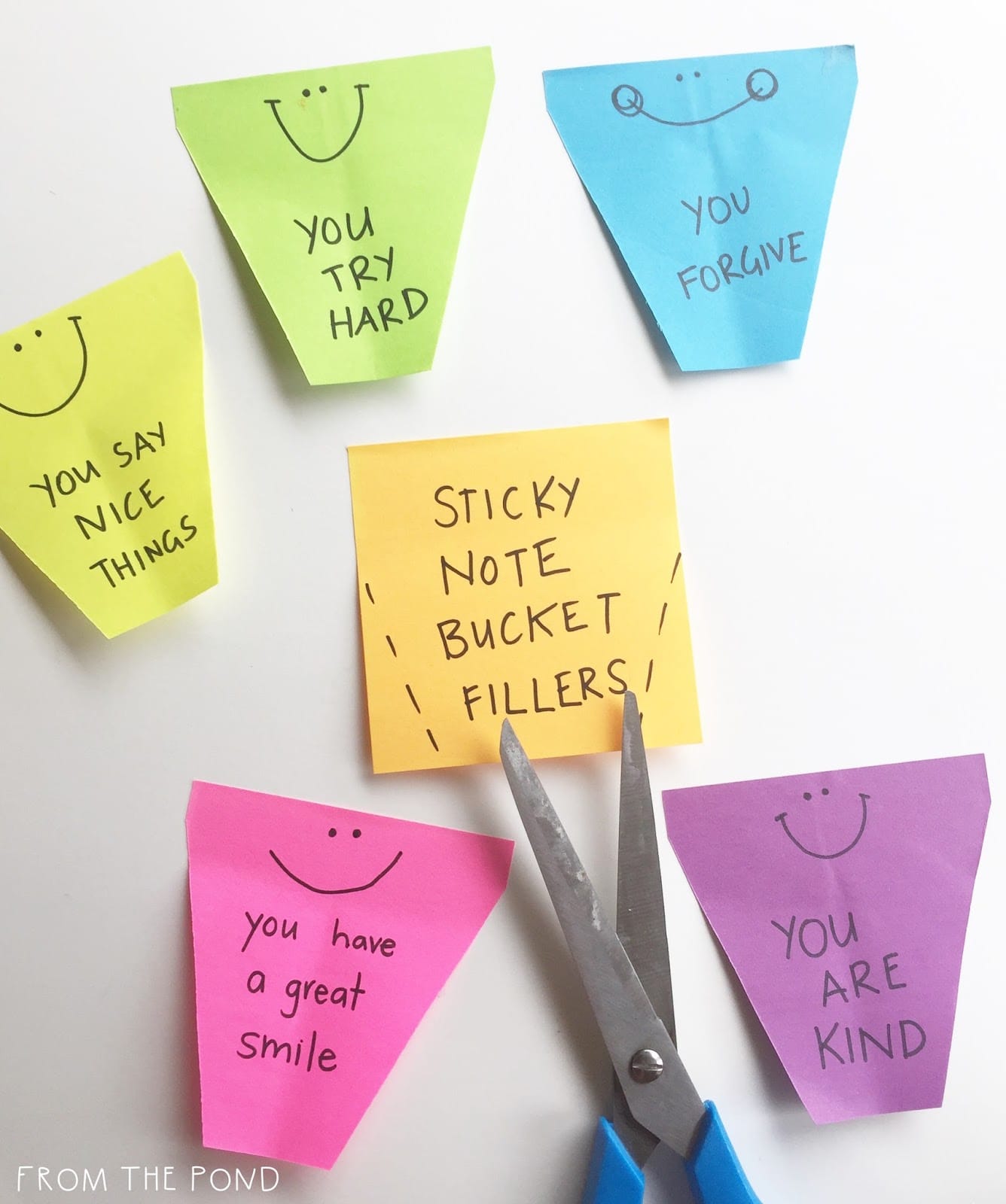 Sticky Note Bucket Fillers