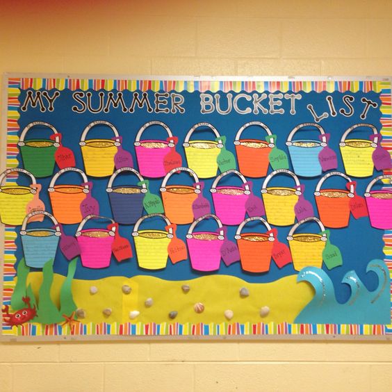 Summer Bucket List Bulletin Board