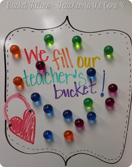 Fill the Teacher's Bucket with Kindness