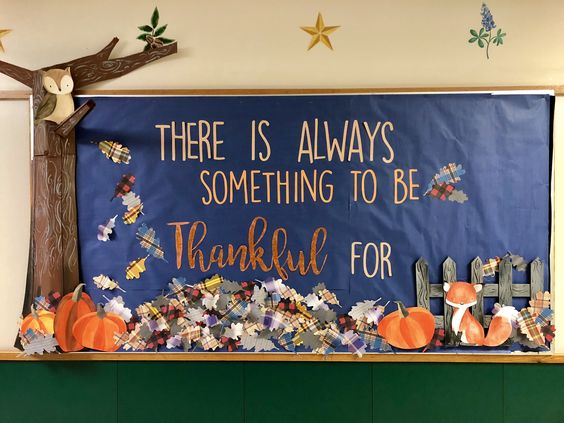 "There Is Always Something to Be Thankful For" Bulletin Board