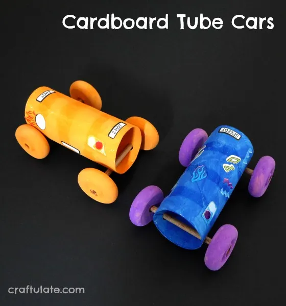 Cardboard Tube Cars