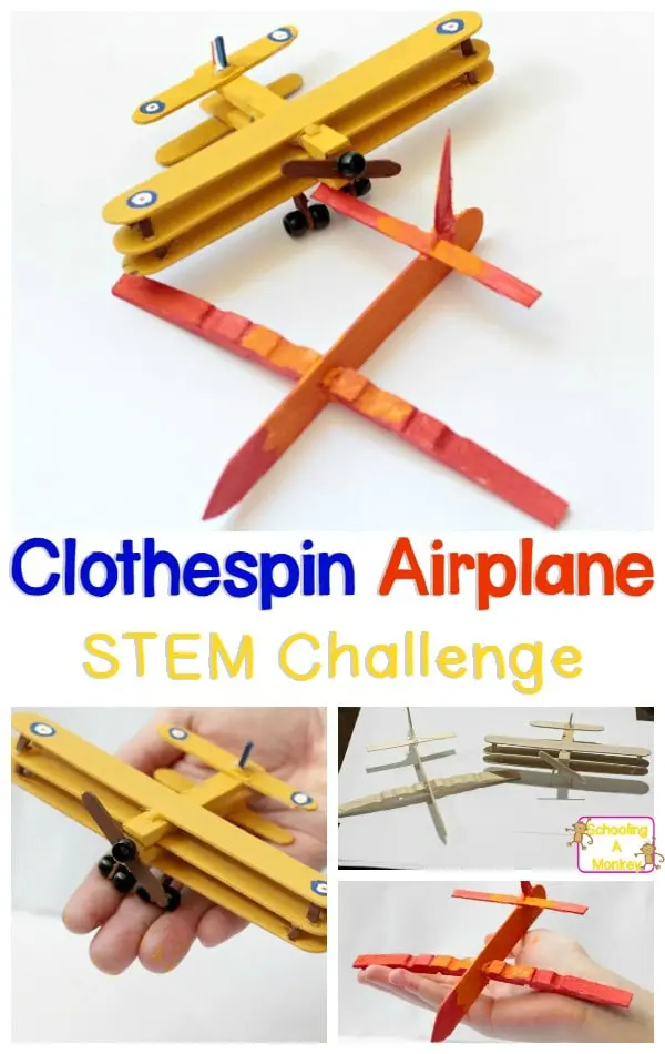 Clothespin Airplane 