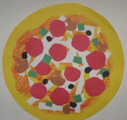 Shape Collage Pizzas