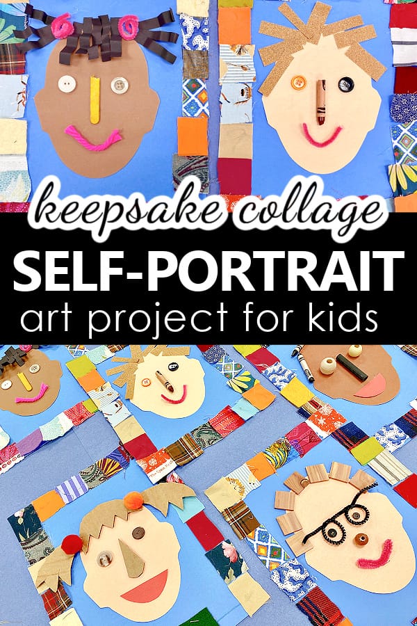 Collage Self-Portrait Art Project