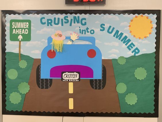 "Cruising Into Summer" Bulletin Board