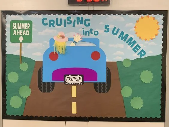 "Cruising Into Summer" Bulletin Board