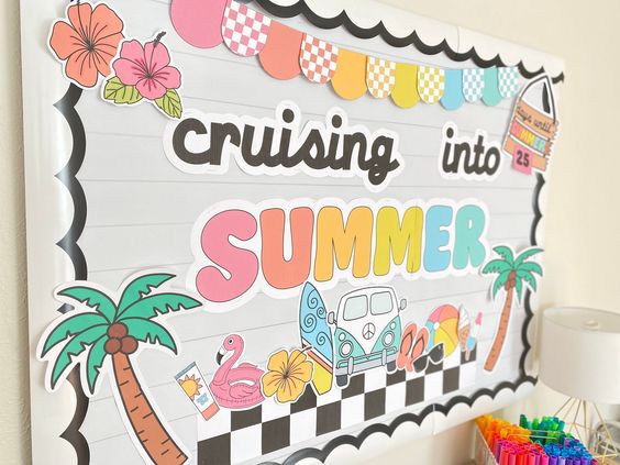 "Cruising Into Summer" Bulletin Board