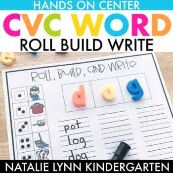 Roll, Build and Write CVC Word