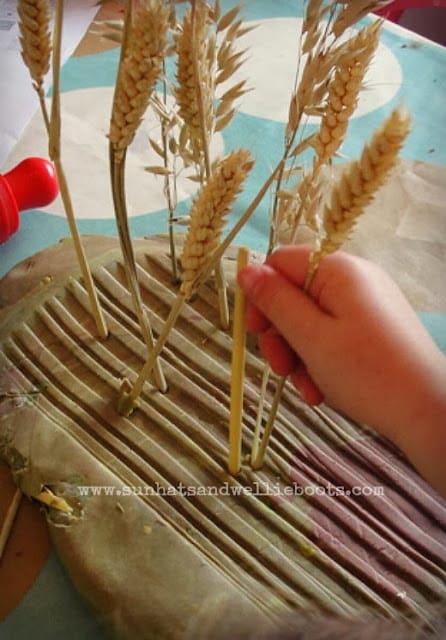 Planting Crops in Play Dough