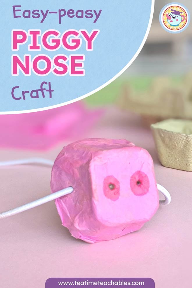 Easy Mess-Free Pig Nose Craft