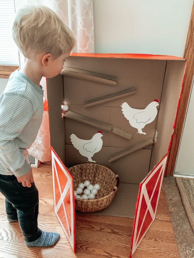 Cardboard Chicken Coop