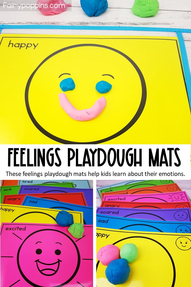 Feelings and Emotions Playdough Mats